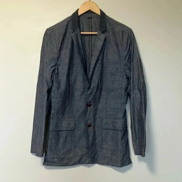 NWT  J. Crew denim feel blazer jacket - Picture 1 of 7
